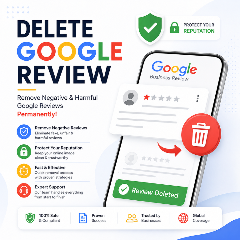 Delete a Google review — remove negative and harmful Google reviews permanently